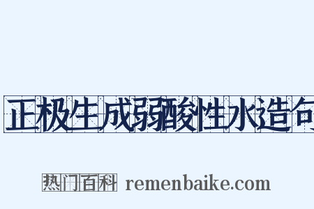 正极生成弱酸性水造句是什么意思的图片